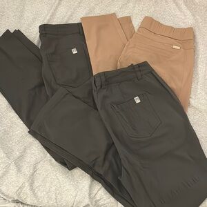Avalanche Black and Beige Pants